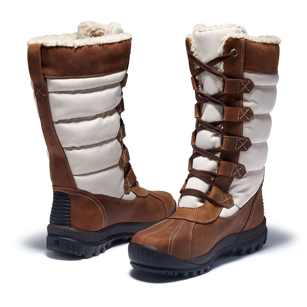 Bocanci De Zapada Timberland Dama Maro/Albi - Mt. Hayes Tall Waterproof - Romania - GUHKEP724